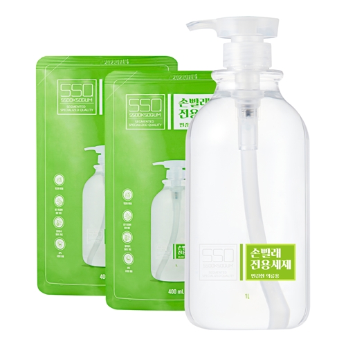쑥소쿰 손빨래 전용세제 민감한 의류용 1L (2개)