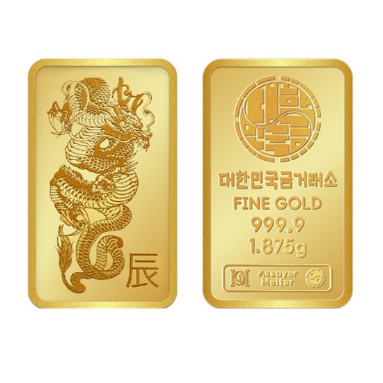 대한민국금거래소 청룡 용 골드바 1.875g_이미지