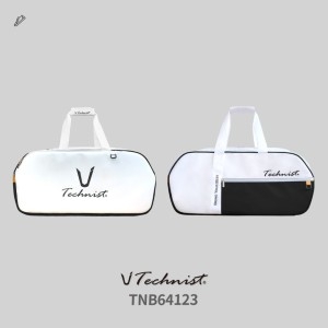 테크니스트 배드민턴 2단 라켓백 가방 화이트 블랙 TNB64123-2