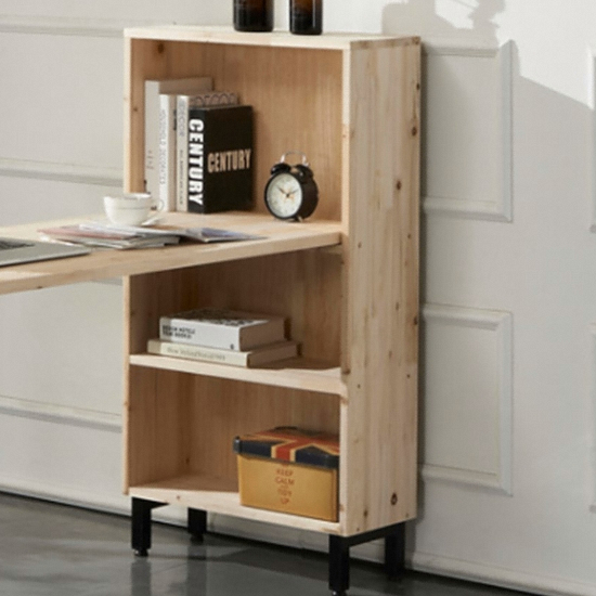 히트디자인 앙팡 삼나무 2자 철다리 책상 1200 (120x55cm)_이미지