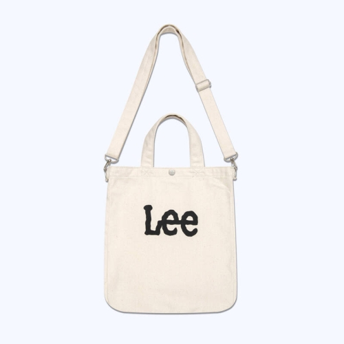 LEE 키즈 빅 트위치 로고 데님 에코백 아이보리 LK2403EC03IV