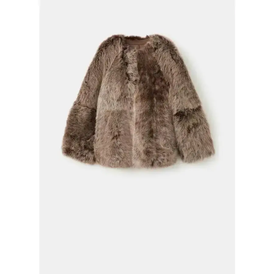 망고 리버서블 입을 수 모피 코트 TobaccoBraun 27071213_이미지