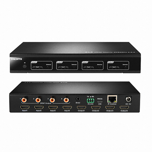 이지넷유비쿼터스 넥스트 4:4 HDMI 2.0 매트릭스 스위치 (NEXT-2404UHDM)_이미지