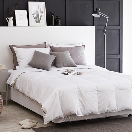 코스픽 라뽐므 코튼 구스이불+져지이불커버 2000g (퀸 Q)