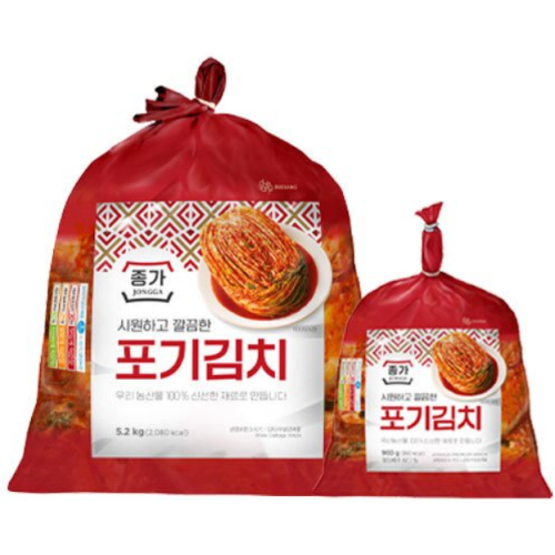 종가 포기김치 5.2kg + 포기김치 900g