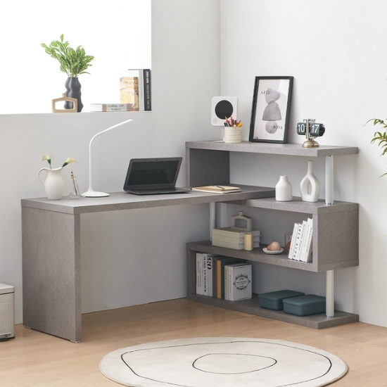 라샘 고다 대형 3단 책장 책상세트 (1600x550)_이미지