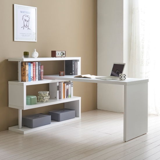 라샘 고다 대형 3단 책장 책상세트 (1600x550)_이미지