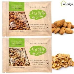 우리가스토리 호두1kg+구운아몬드1kg 견과류 견과