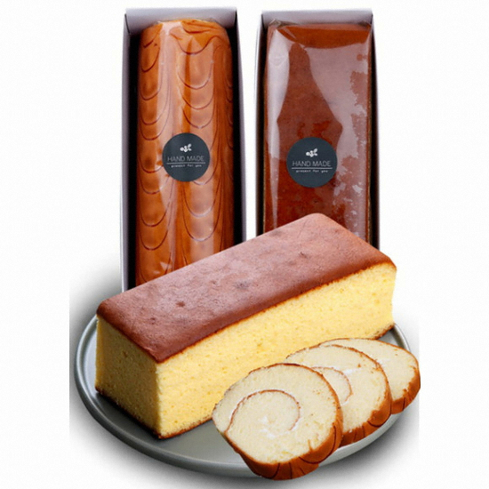 한올식품 경성명과 롤 케이크 500g+스폰지 케이크 500g (1개)_이미지