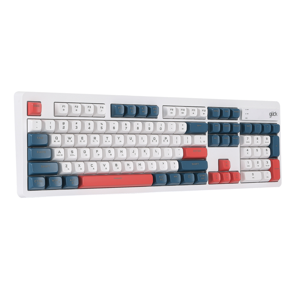 지클릭커 OFFICEPRO WK50 사일런스 M RGB 무소음 방수 무선 블루투스 104 (Gundam)_이미지