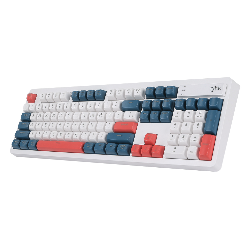 지클릭커 OFFICEPRO WK50 사일런스 M RGB 무소음 방수 무선 블루투스 104 (Gundam)_이미지