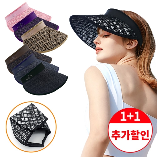 SC-0218 CVO MESH 블랙 여름 여자 썬캡 자외선차단