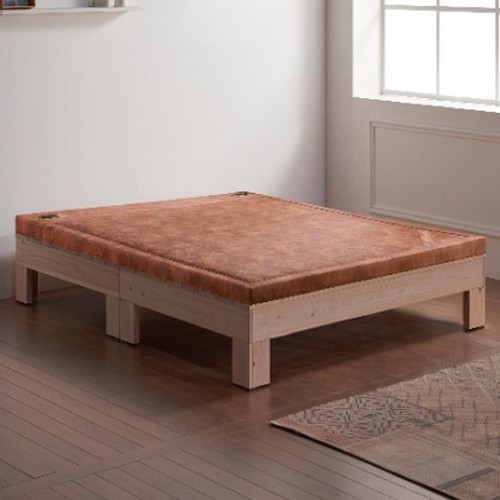 피톤치드 편백나무 평상형 원목 흙침대 Q