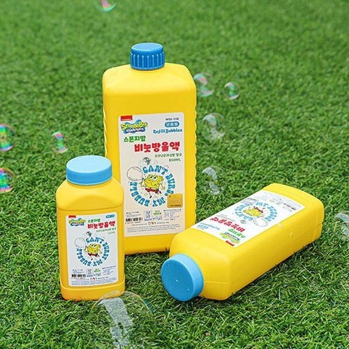 월성 스폰지밥 비눗방울 450ML 버블액 리필액 액상_WE6314F