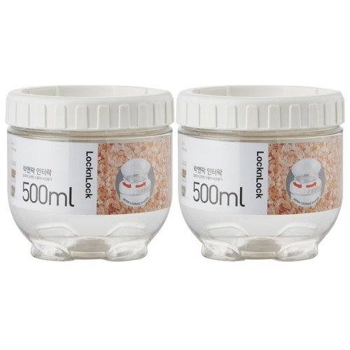 락앤락 냉장고 문짝정리용기 인터락 500ml (INL301) (2개)_이미지