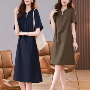 오노마 ONM v넥 반팔원피스 여름 시원한 정장원피스 하객룩 38825252