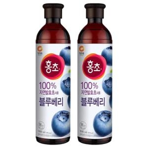 대상 청정원 홍초 블루베리 900ml (2개)