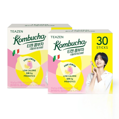 티젠 콤부차 시칠리아 핑크레몬 30개입 (4개)_이미지