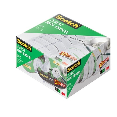3M 스카치 810 매직 테이프 18mm x 30m (12개)_이미지