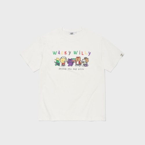 WACKY WILLY 키키 그래픽 반팔티셔츠 화이트 WA2602ST15WH 168697