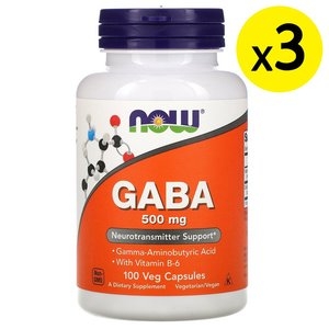 나우푸드 가바 500mg 100캡슐 (3개)