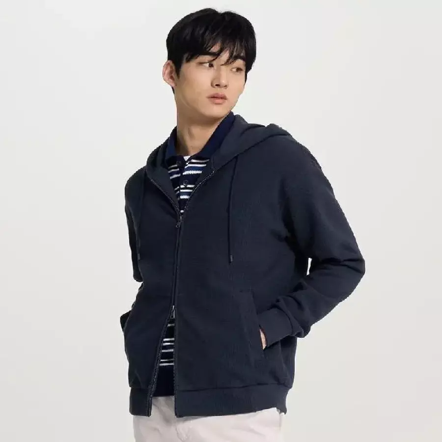 미니와플 투웨이 집업 긴소매 후디 네이비 BC6141C52R BC6141C52_R_JB 495648