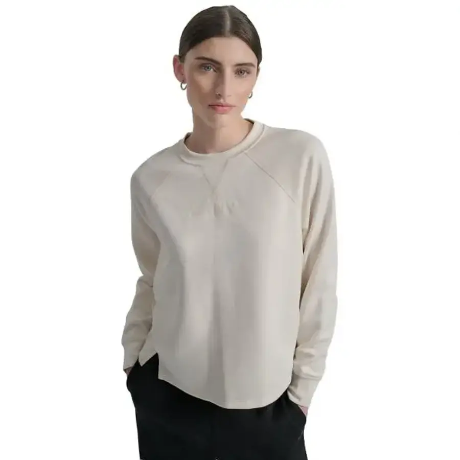 DKNY 우먼 Highline Scuba Crewneck Pullover Eggnog 21450922 1077692_이미지