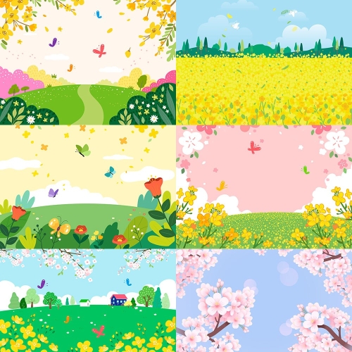 애니데이파티 어린이집 유치원 봄 계절 식목일 배경 현수막 제작 150X110cm 봄05_이미지