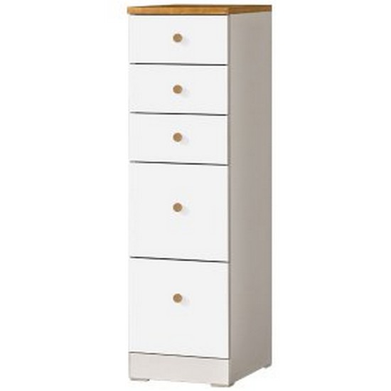 동강산업 애니스 원목 5단 슬림 서랍장 (30cm)