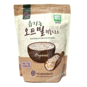이든타운 유기농 오트밀 1kg 압착귀리_이미지