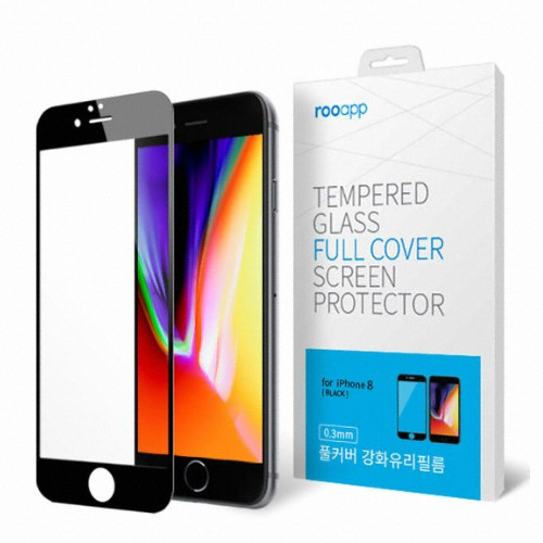루앱 아이폰X/XS 풀커버 강화유리 보호필름 (액정 1매)_이미지