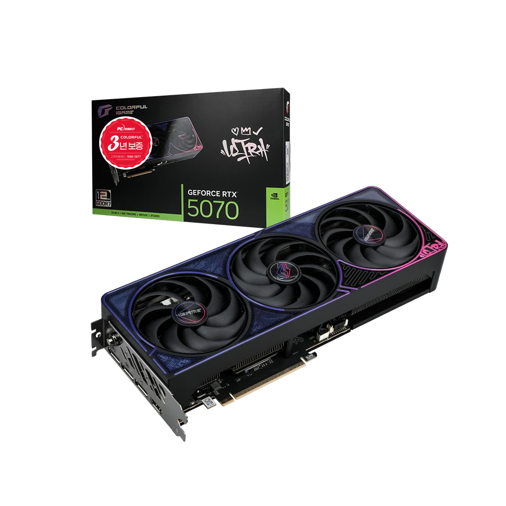 COLORFUL iGame 지포스 RTX 5070 ULTRA OC D7 12GB 피씨디렉트