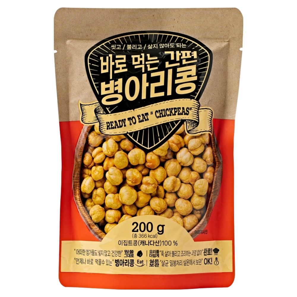 밤뜨래 바로 먹는 간편 병아리콩 200g (1개)