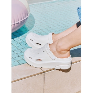 폴더라벨 폴더 라벨 디베이직 쿠션 클로그 화이트 / FLFDES2U51 230 10 WHITE_이미지