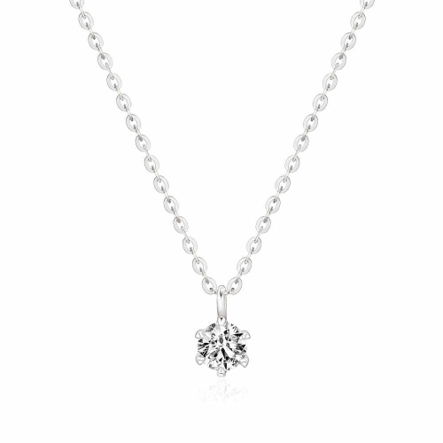 14K 프롱 4mm 랩그로운 다이아몬드 체인 목걸이 NPN40874