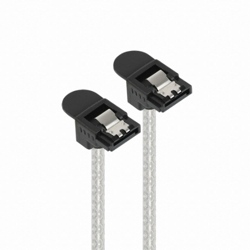 강원전자 NETmate STAT3 LOCK 라운드 양쪽 꺾임 케이블 (0.5m)