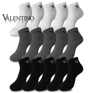  발렌티노크리스티 면100 반파일 쿠션 단목 5켤레 남성 여성 등산양말 스포츠양말