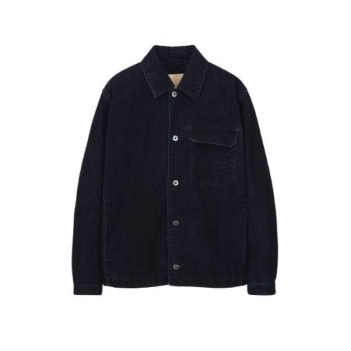 LF 질스튜어트 뉴욕 맨 벨벳 라이크 데님 셋업 점퍼 JNJU6A111BK