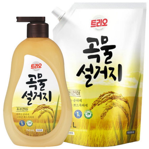 곡물설거지 우리현미 750ml + (리필 1.2L)