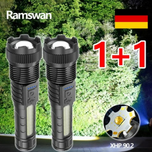 Ramswan 초강력 led 손전등 (2개)_이미지