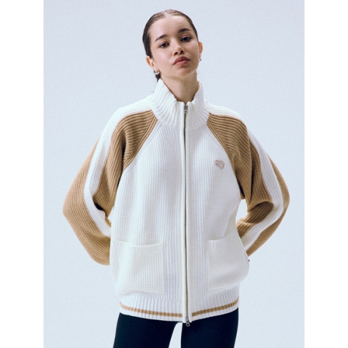 WONDERPLACE 골라 UNION JACK KNIT ZIP-UP WGLA6TJSCZ01 GREEN XL