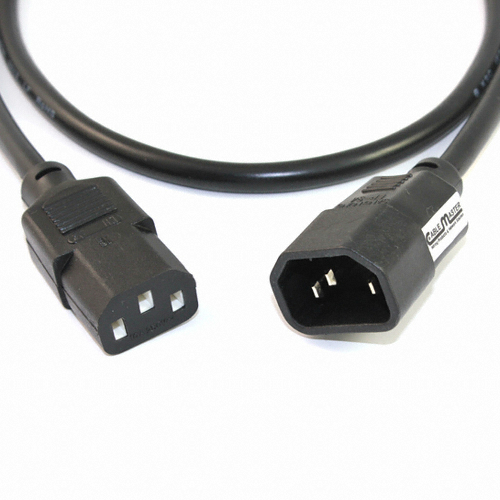 CableMaster 컴퓨터용 파워 연장 케이블(캡코드) (1M)_이미지