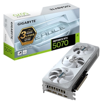 GIGABYTE 지포스 RTX <b>5070</b> EAGLE OC ICE SFF D7 12GB 제이씨현