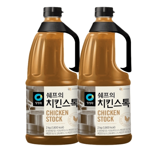 청정원 쉐프의 치킨스톡 2kg (2개)_이미지
