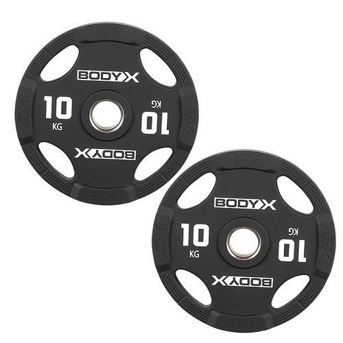 바디엑스 탑구구 TPU 우레탄 중량원판 세트 (10kg, 2개)