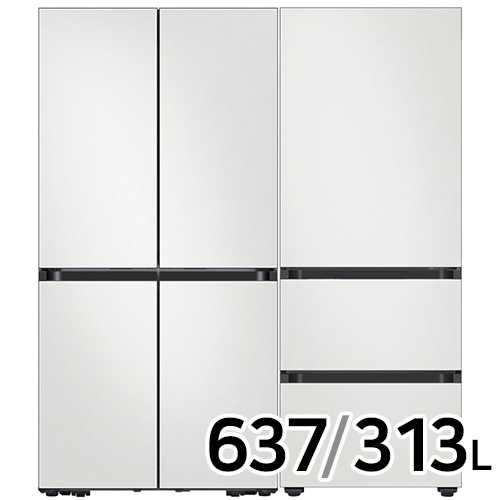 삼성전자 비스포크 키친핏 Max RM70F64R1A + 키친핏 코타 RQ33DB74D2AP (화이트) (설치일 지정)_이미지