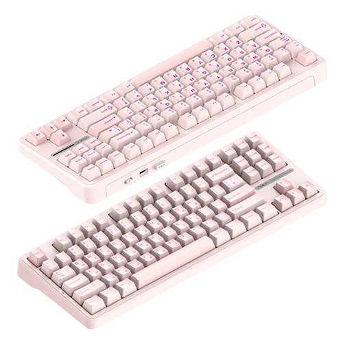 AULA F87 Pro 유무선 기계식 인디고 블랙 한글 (저소음 피치축 V2)_이미지