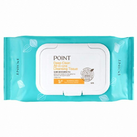 포인트 딥 클린 올인원 클렌징티슈 80매 (2개)_이미지