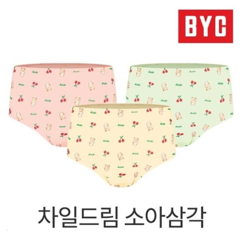 BYC 여아동 차일드림 여소아 삼각팬티 순면속옷 CCF6127
