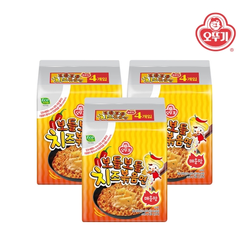 오뚜기 보들보들 치즈볶음면 매운맛 130g (12개)_이미지